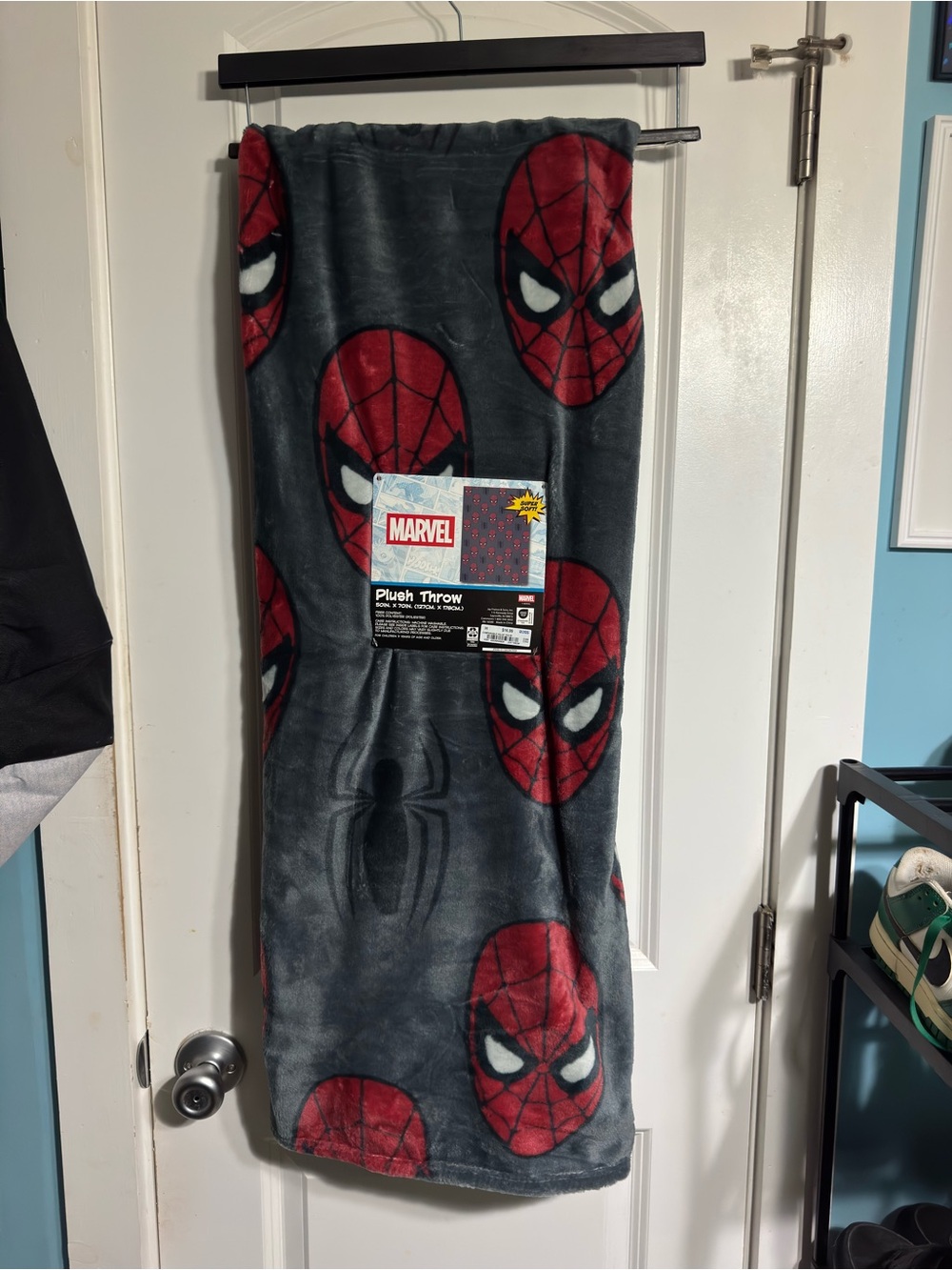 Marvel Spider-Man Plush Throw Blanket